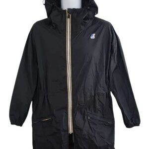 Black K-Way Raincoat - Long - Womens - Large